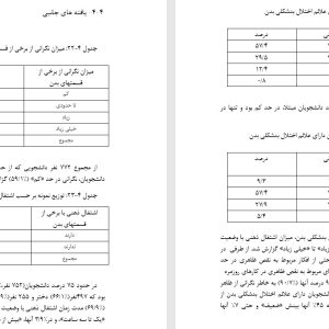 پایان نامه تعيين شيوع اختلال بد شکلي بدن و ميزان همايندي آن با اختلال افسردگي